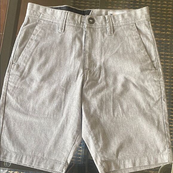 Volcom Men's Gray Casual twill walk Shorts. Grey ringspun cotton stretch NWT - Picture 7 of 7